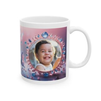 Custom coffee mug photo mug Modern gem ornaments mug