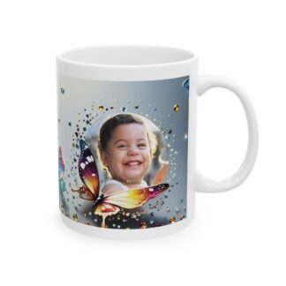 Custom coffee mug photo mug Modern gem ornaments mug