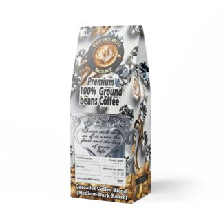 Coffe premium Cascades Coffee Blend (Medium-Dark Roast) custom message